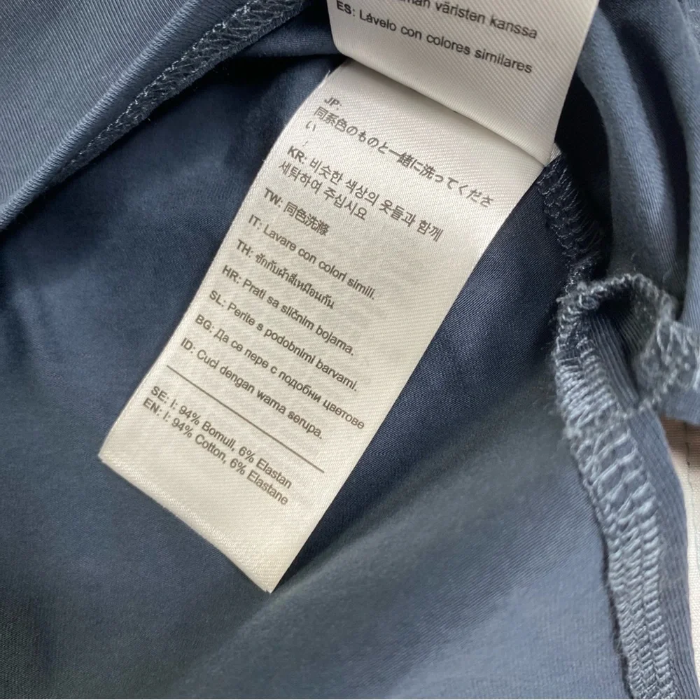 Fjallraven Womens High Coast Cotton Short Sleeve Dress Sz M Blue Gray - Picture 6 of 13